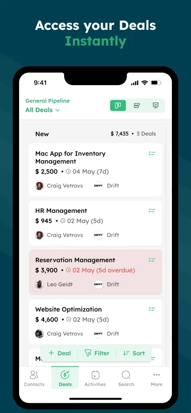 Twozo CRM screenshot 3