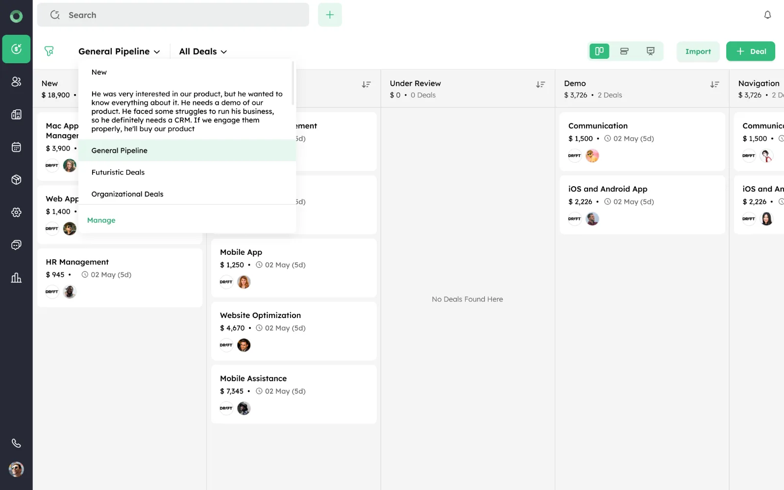 Twozo CRM screenshot 4
