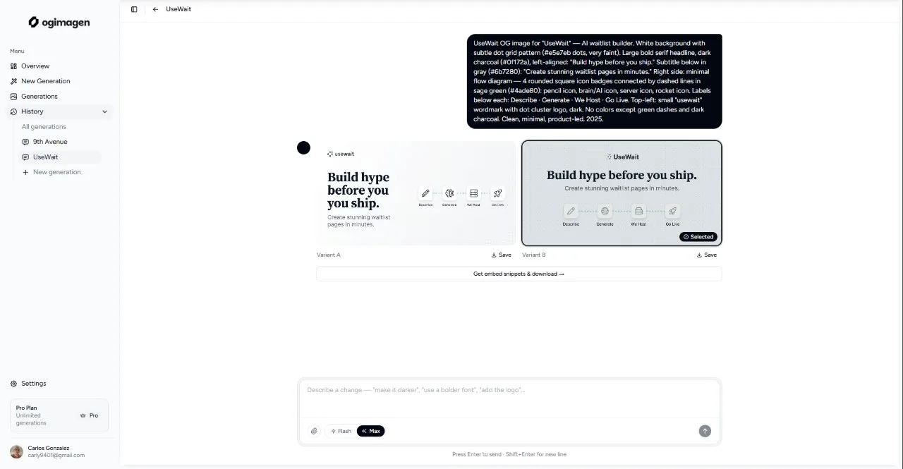 Ogimagen screenshot 2