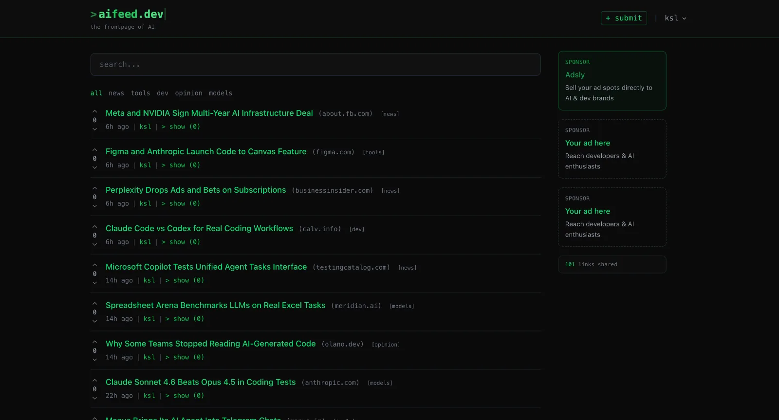 aifeed screenshot 1