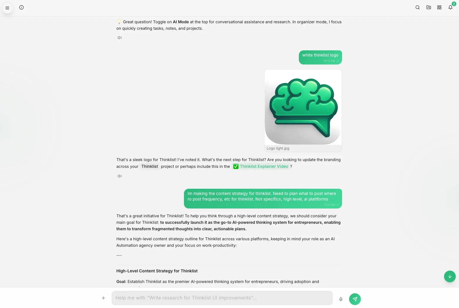 Thinklist screenshot 4