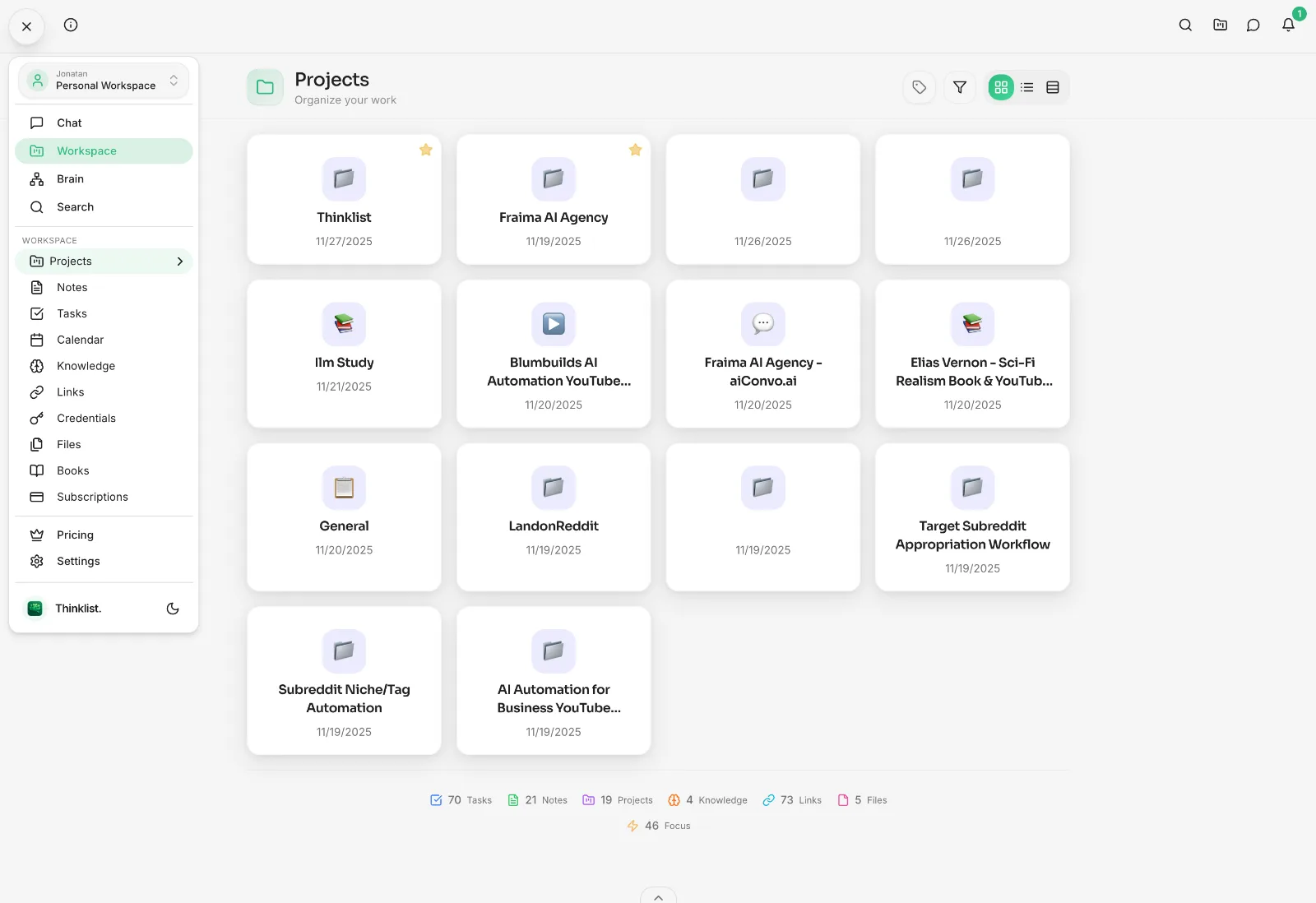 Thinklist screenshot 5