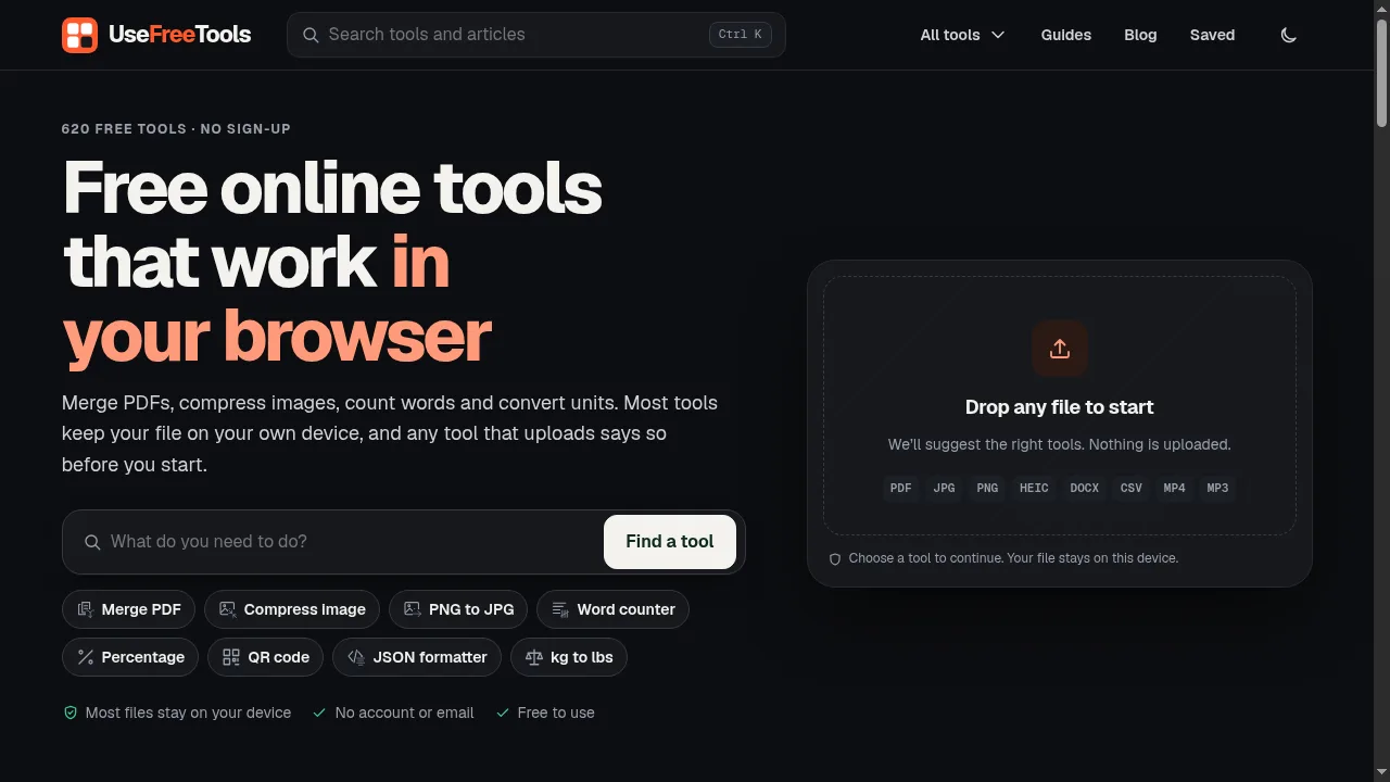 UseFreeTools screenshot 1
