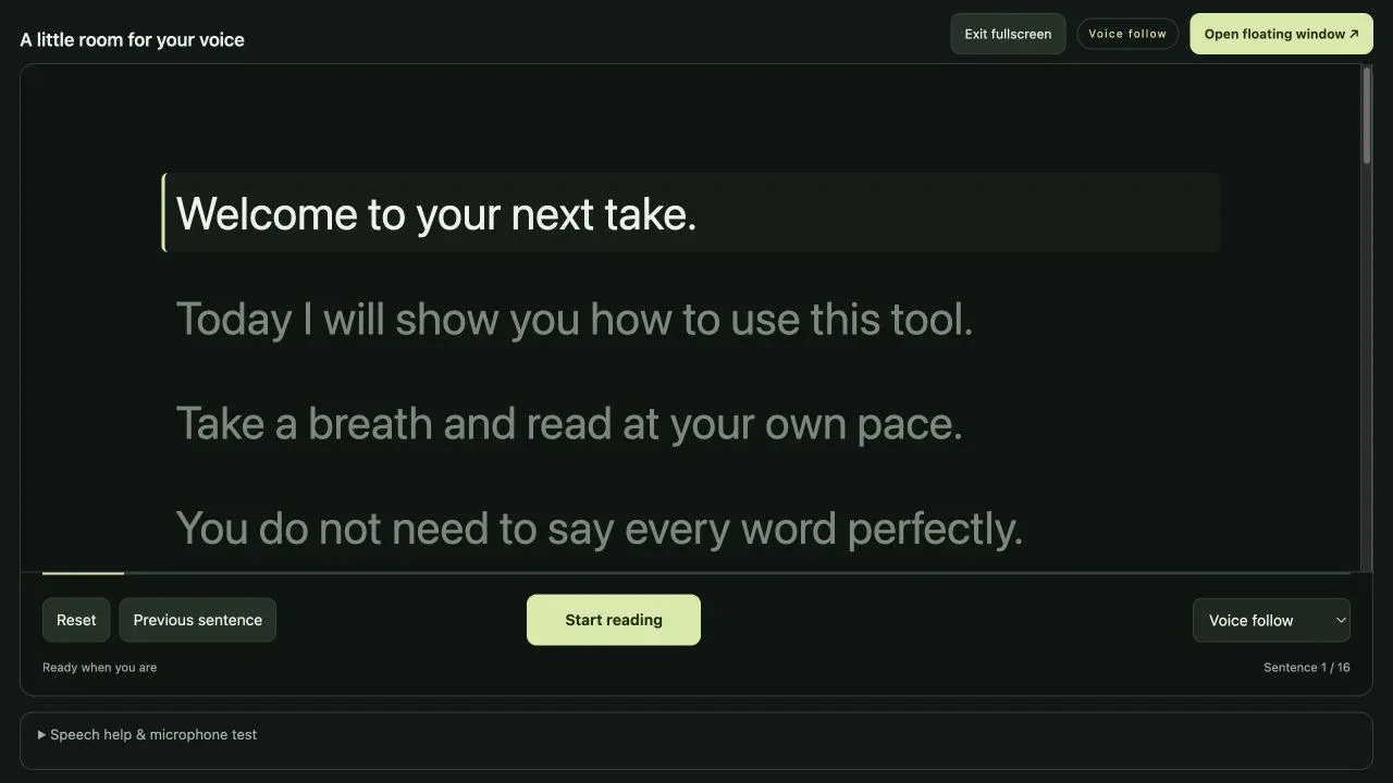 Voice Prompter screenshot 1