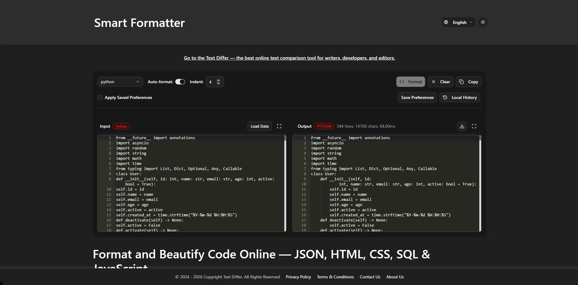 Text Differ screenshot 2