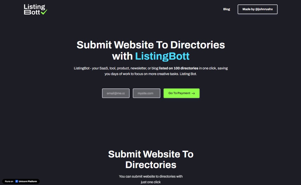 Listingbott screenshot 1