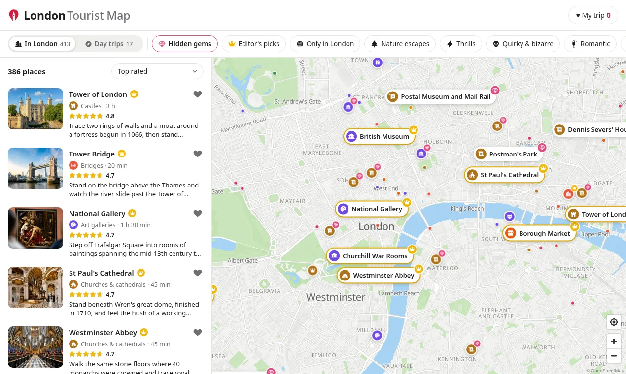 London Tourist Map screenshot 1